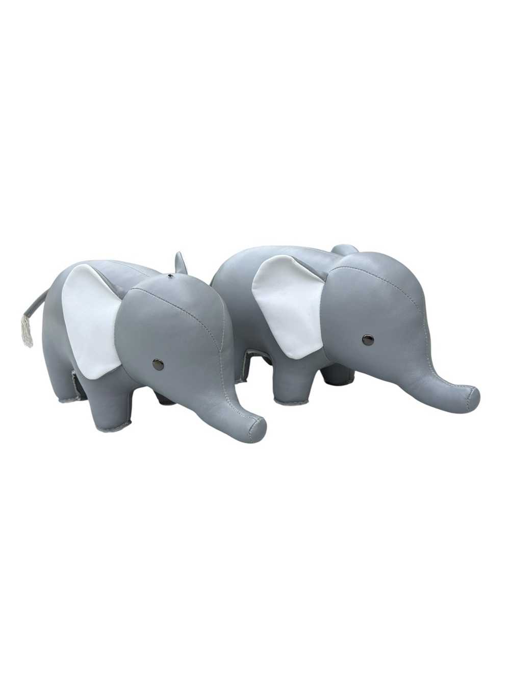 ZUNY Classic Series Gray Elephant Bookends Paperweights Decor 2 Elephants - Picture 2 of 13